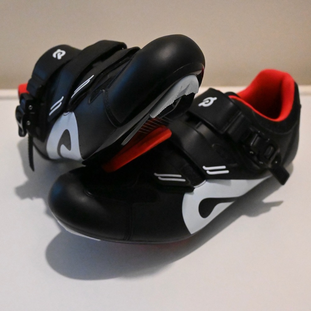 Peloton Cycling Shoes EU 47 (Men’s ~12–12.5) Black/Red Clip-In Road Bike Shoes - Picture 2 of 4